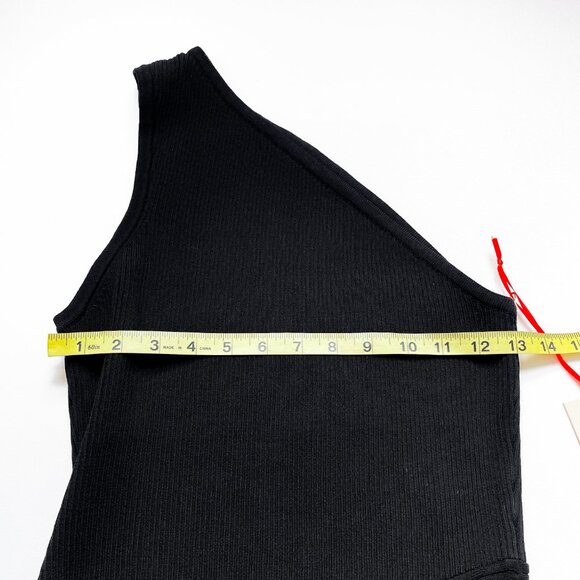 Ramy Brook Liana One Shoulder Top Black Size Medium NEW NWT - Picture 9 of 10